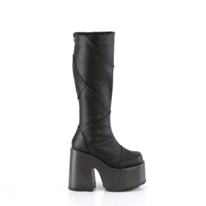 Vegan 13 cm DemoniaCult CAMEL-280 chunky heel platform boots