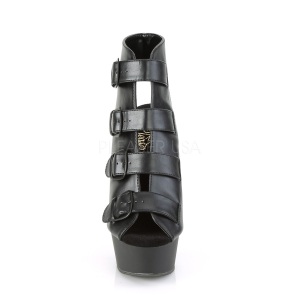 Vegan 15 cm DELIGHT-683 open toe ankle booties
