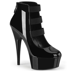 Vegan 15 cm DELIGHT-684 platform ankle booties
