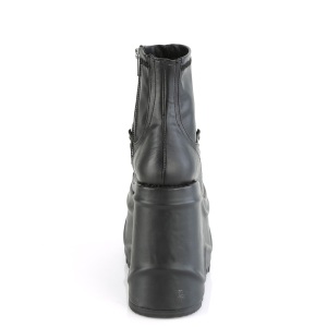 Vegan 15 cm WAVE-110 platform wedge ankle booties