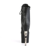 Vegan 19 cm BONDGIRL-1020PK pleaser ankle boots with gun heels