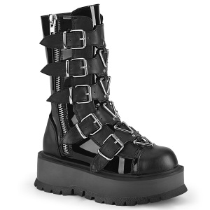 Vegan 5 cm SLACKER-160 cyberpunk platform boots
