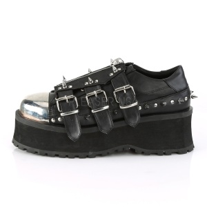Vegan 7 cm GRAVEDIGGER-03 Scarpe Gotico da Uomo Plateau