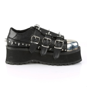 Vegan 7 cm GRAVEDIGGER-03 Scarpe Gotico da Uomo Plateau
