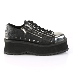Vegan 7 cm GRAVEDIGGER-04 Scarpe Gotico da Uomo Plateau