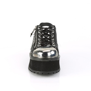Vegan 7 cm GRAVEDIGGER-04 Scarpe Gotico da Uomo Plateau