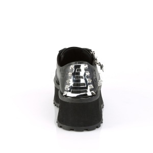 Vegan 7 cm GRAVEDIGGER-04 Scarpe Gotico da Uomo Plateau