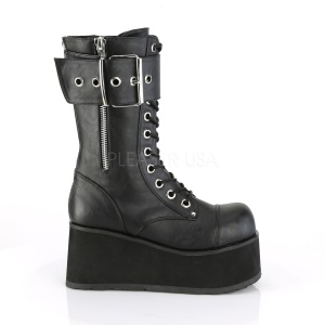 Vegan 9,5 cm PETROL-150 demonia boots - unisex platform boots