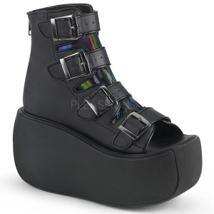 Vegan 9 cm VIOLET-150 open toe ankle booties