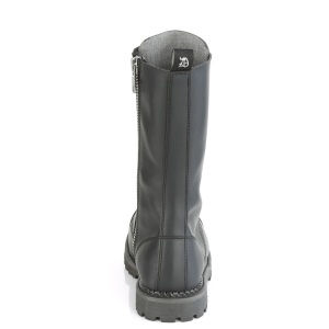 Vegan leather RIOT-14 demonia boots - unisex steel toe combat boots