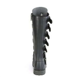 Vegan leather RIOT-21MP demonia boots - unisex steel toe combat boots