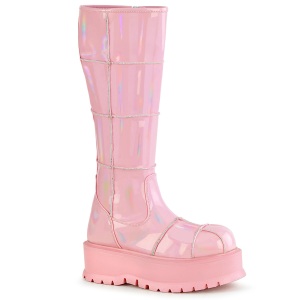 Vegan rose 5 cm SLACKER-230 cyberpunk platform boots