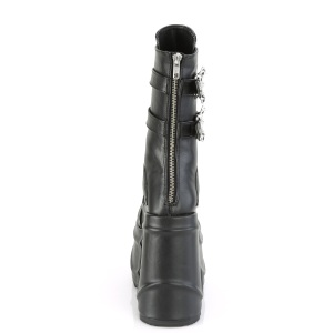 Vegane 15 cm WAVE-150 demoniacult stivali zeppa altissima con plateau