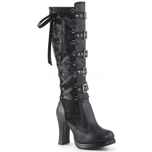 Vegano 10 cm CRYPTO-106 stivali lolita gotico con suola spessa