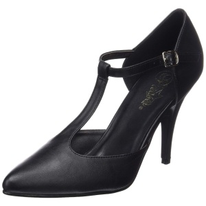Vegano 10 cm VANITY-415 scarpe dcollet cinturino a t nere