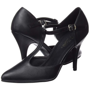 Vegano 10 cm VANITY-415 scarpe dcollet cinturino a t nere