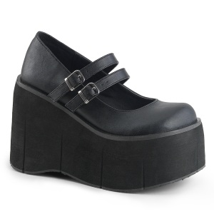 Vegano 11,5 cm DemoniaCult KERA-08 scarpe dcollet mary jane plateau