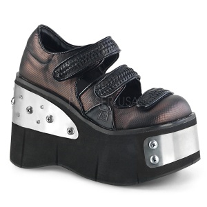 Vegano 11,5 cm DemoniaCult KERA-13 lolita scarpe plateau