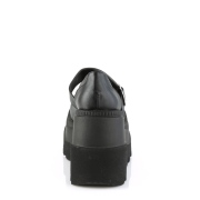 Vegano 11,5 cm SHAKER-23 demonia calzature alternative con la suola spessa nere