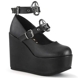 Vegano 12,5 cm POISON-99-1 scarpe dcollet con zeppa