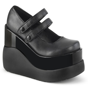 Vegano 13 cm VOID-37 demonia calzature alternative con la suola spessa nere