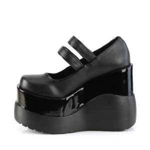 Vegano 13 cm VOID-37 demonia calzature alternative con la suola spessa nere