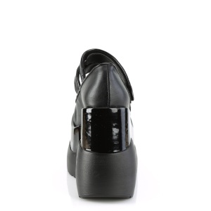 Vegano 13 cm VOID-37 demonia calzature alternative con la suola spessa nere