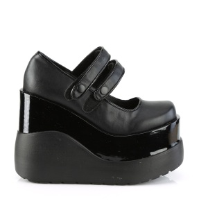 Vegano 13 cm VOID-37 demonia calzature alternative con la suola spessa nere