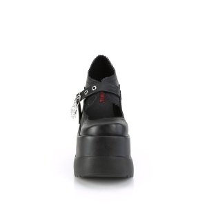 Vegano 13 cm VOID-38 demonia calzature alternative con la suola spessa nere