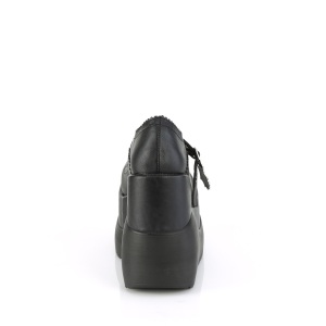 Vegano 13 cm VOID-38 demonia calzature alternative con la suola spessa nere