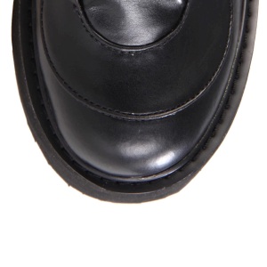 Vegano 14 cm SWING-815 stivali alternative con la suola spessa e fibbie neri