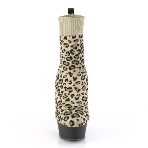 Vegano 15 cm DELIGHT-1002LP Stivali alla caviglia stretch e plateau