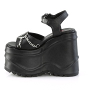 Vegano 15 cm Demonia WAVE-09 scarpe lolita sandali con zeppa plateau