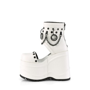 Vegano 15 cm WAVE-22-2 Stivali alla caviglia con zeppa plateau