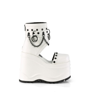 Vegano 15 cm WAVE-22-2 Stivali alla caviglia con zeppa plateau