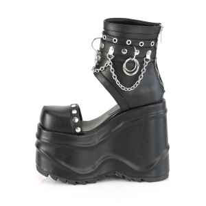 Vegano 15 cm WAVE-22 Stivali alla caviglia con zeppa plateau