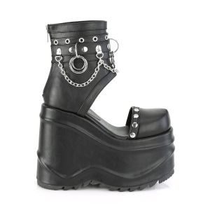 Vegano 15 cm WAVE-22 Stivali alla caviglia con zeppa plateau