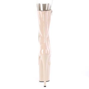 Vegano 20 cm FLAMINGO-1051 stivali spuntate con tacco e piattaforma beige
