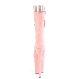 Vegano 20 cm FLAMINGO-1051FS stivali spuntate con tacco e piattaforma rosa