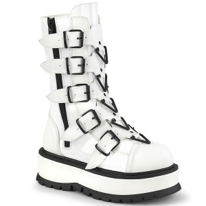 Vegano 5 cm SLACKER-160-2 stivali cyberpunk con plateau
