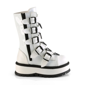 Vegano 5 cm SLACKER-160-2 stivali cyberpunk con plateau