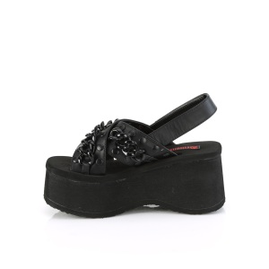 Vegano 6,5 cm DemoniaCult FUNN-12 sandali con plateau lolita