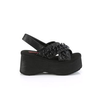 Vegano 6,5 cm DemoniaCult FUNN-12 sandali con plateau lolita