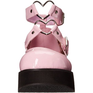 Vegano 6 cm DemoniaCult SPRITE-02 scarpe dcollet mary jane rosa