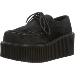 Vegano 7,5 cm CREEPER-202 rockabilly scarpe creepers donna