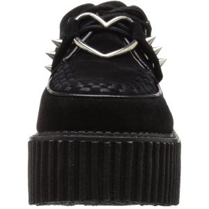 Vegano 7,5 cm CREEPER-206 rockabilly scarpe creepers donna