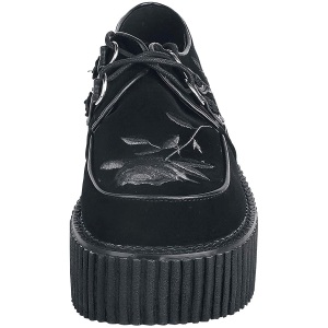 Vegano 7,5 cm CREEPER-219 rockabilly scarpe creepers donna