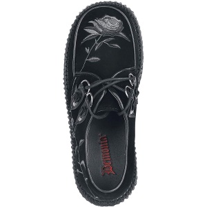 Vegano 7,5 cm CREEPER-219 rockabilly scarpe creepers donna