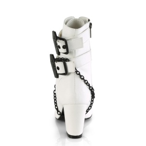 Vegano 7,5 cm VIVIKA-128-2 Stivaletti vittoriani con tacco spesso