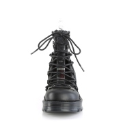 Vegano 7 cm BRATTY-32 demonia calzature alternative con la suola spessa nere
